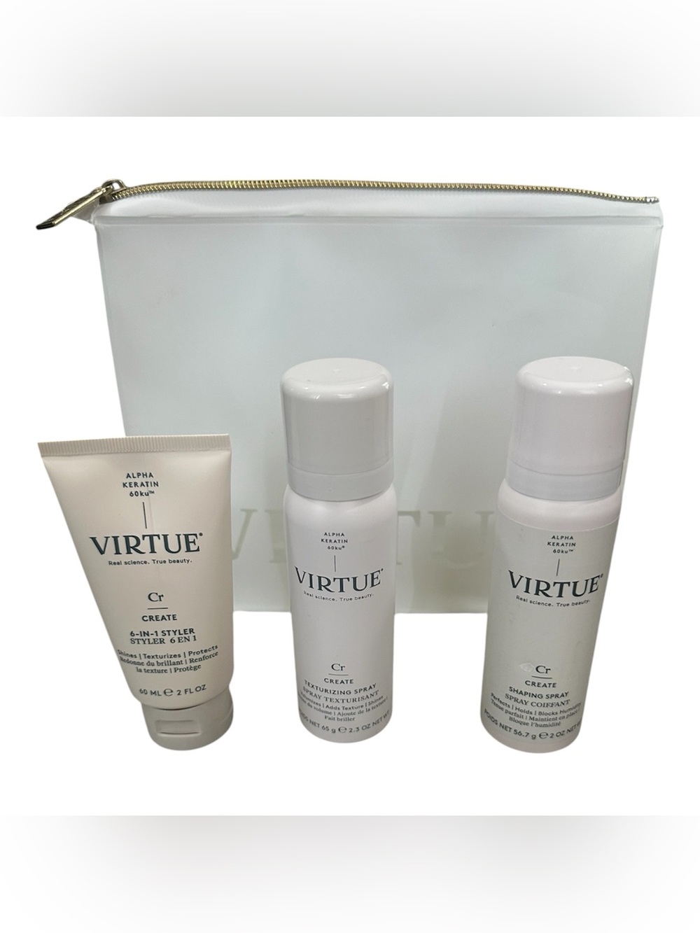 Virtue hair set w/ free makeup bag.  Over 75 value. Look online 🎉🎉🎉 Banger